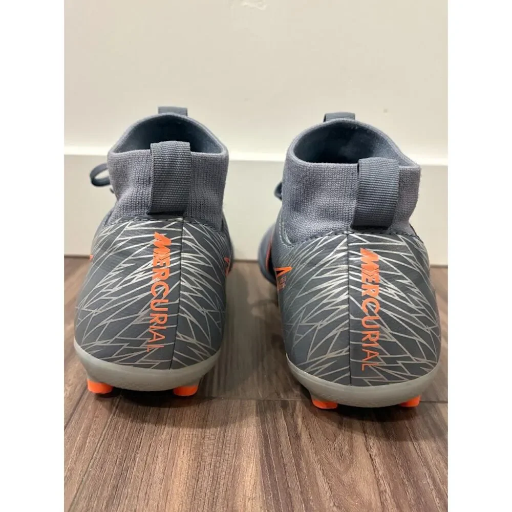 Nike Mercurial Superfly 6 Academy FG/MG Soccer Cleats Youth 5.5Y Grey Orange